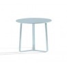Round outdoor side table by Manutti - Ice blue