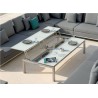 Quadruple trays outdoor coffee table Trento Tip-Up by Manutti