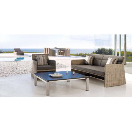 Square outdoor coffee table Trento by Manutti