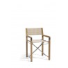Outdoor chair Cross Teak by Manutti - Batyline ecru