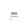 Outdoor armchair Echo by Manutti - White frame, silver rope 