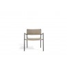 Outdoor armchair Echo by Manutti - Lava frame, bronze rope 