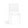 Square outdoor dining chair Helios by Manutti - White frame and seat