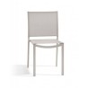 Square outdoor dining chair Helios by Manutti - Shingle frame and sand seat
