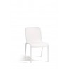 Outdoor dining chair Helios by Manutti - White frame and seat
