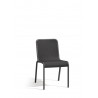 Outdoor dining chair Helios by Manutti - Lava frame and black seat