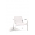 Outdoor armchair Helios by Manutti - White frame and seat