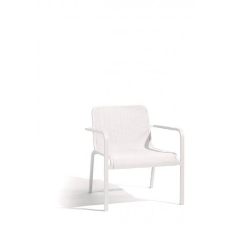 Outdoor armchair Helios by Manutti - White frame and seat