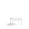 Outdoor footstool Helios by Manutti - White frame and seat