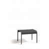 Outdoor footstool Helios by Manutti - Lava frame and black seat