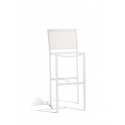 Outdoor barstool Helios by Manutti - White frame and seat