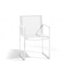 Outdoor chair Latona by Manutti - White frame and seat