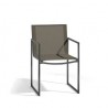 Outdoor chair Latona by Manutti - Lava frame and mocca seat