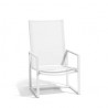 Outdoor recliner Latona by Manutti - White frame and seat
