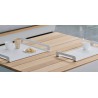 Rectangular outdoor trays by Manutti