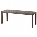 Bench Pheniks by Sifas - Moka lacquered aluminium, taupe Textylene straps