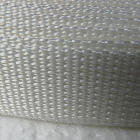 Sangle polyester forte blanche largeur 25 mm