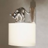 Bronze wall lamp cat Lili - Bronze nickel