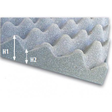 Foam plate flexible high resilience convoluted foam plate soundproofing 150x200 cm
