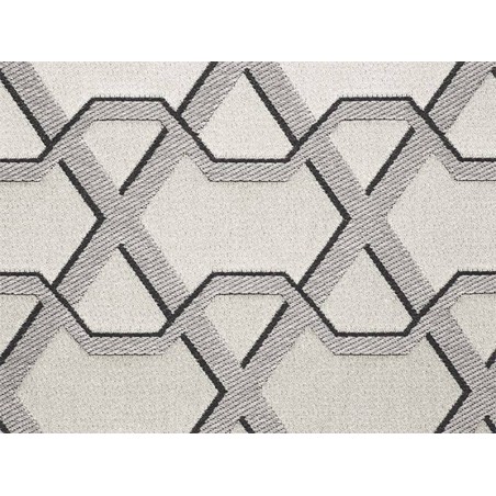 Tissu jacquard Ribon - Lelièvre - Argent