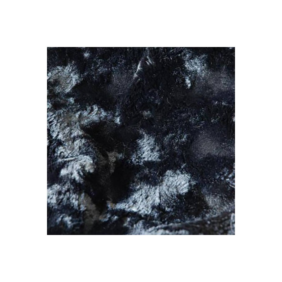 Tissu fausse fourrure Loutre - Lelièvre coloris 0620/02 noir Tissu fausse fourrure Loutre - Lelièvre coloris 0620/02 noir