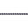 Câblé corde 10 mm collection Riviera Les Unis - Houlès coloris 31291/9910 gris