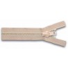 Fermeture éclair YKK séparable simple tirette chaine 10 mm beige longueur 100 cm
