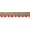Câblé perles 8 mm collection Opale - Houlès coloris 31294/9500 rouge