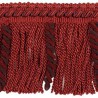 Frange moulinée enjolivée 88 mm collection Beaugency - Houlès coloris 33066/9540 rouge