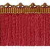 Frange moulinée simple 95 mm collection Duchesse - Houlès coloris 33161/9500 rouge