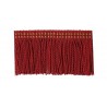 Frange moulinée simple 70 mm collection Scarlett - Houlès coloris 33167/9500 rouge