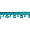 Frange Perles 55 mm collection Twiggy - Houlès coloris 33120/9670 turquoise