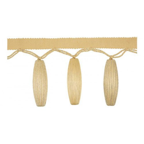 Beaded fringe 80 mm Lounge metal - Houlès