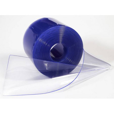 Rouleau de 50 ml de lanière rideau pvc plastique cristal souple transparent non feu M2 largeur 30 cm