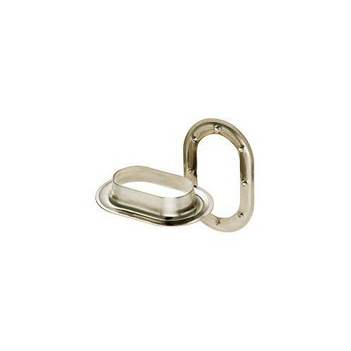 Œillet ovale laiton nickelé 22,5 x 13,5 mm - Miederhoff