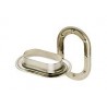Œillet ovale laiton nickelé 22,5 x 13,5 mm - Miederhoff