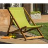 Seat canvas for sunbathing Eva by Balliu green apple canvas