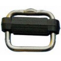 Boucle inox à passant plastique pour sangle de 25 mm