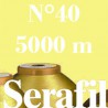Boite de 4 cônes de fil à coudre Serafil n°40 bobine de 5000 ml