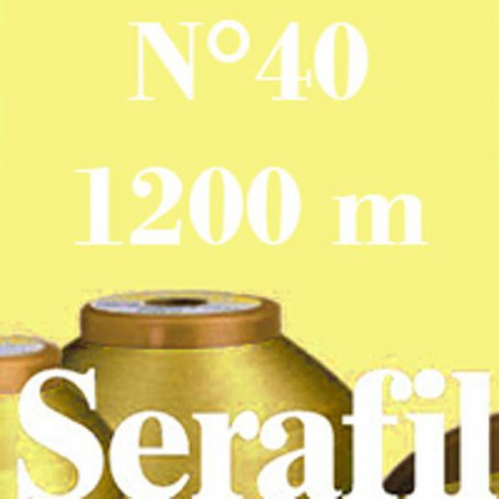Boite de 5 cônes de fil à coudre Serafil n°40 bobine de 1200 ml