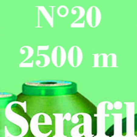 Boite de 4 cônes de fil à coudre Serafil n°20 bobine de 2500 ml