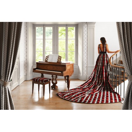 Tissu velours à rayures Soprano - Casal