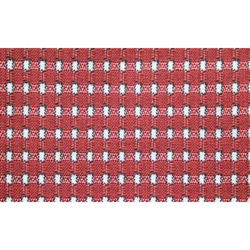Checkered genuine fabric to BMW Isetta red color