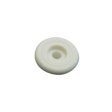Boutons de taud plastique rond blanc 18 mm