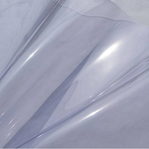 Feuille de pvc plastique cristal souple transparent 0.5 mm (50/100)