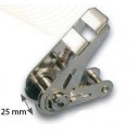 Tendeur de sangle 25 mm à cliquet Inox