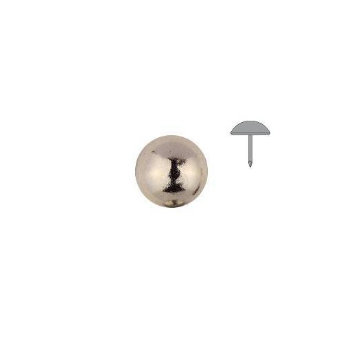 Clou tapissier perle fer Nickel à la pièce diamètre 11 mm