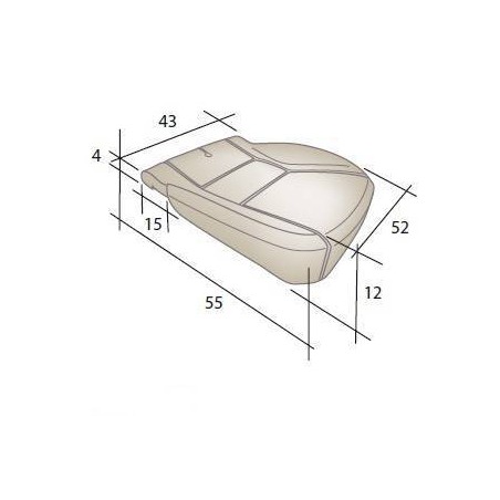 Mousse d'assise siège Citroën Jumpy 2006-2015