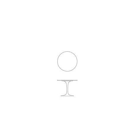 Nappes rondes transparentes sur mesure pour table Tulip Eero Saarinen Knoll ® diamètre 91 cm