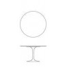 Transparent round tablecloths made to order Table Tulip Eero Saarinen Knoll ® 120 cm